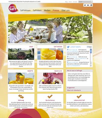 Verband der deutschen Fruchtsaft-Industrie startet neuen Webauftritt