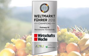 Flottweg SE ist „Weltmarktführer 2018“