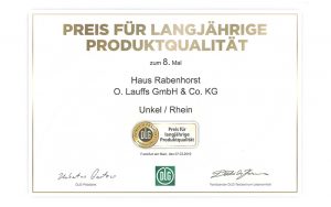 Die Deutsche Landwirtschafts-Gesellschaft (DLG) würdigt damit die hohe Qualität aus Tradition bei den Saftexperten aus Unkel
