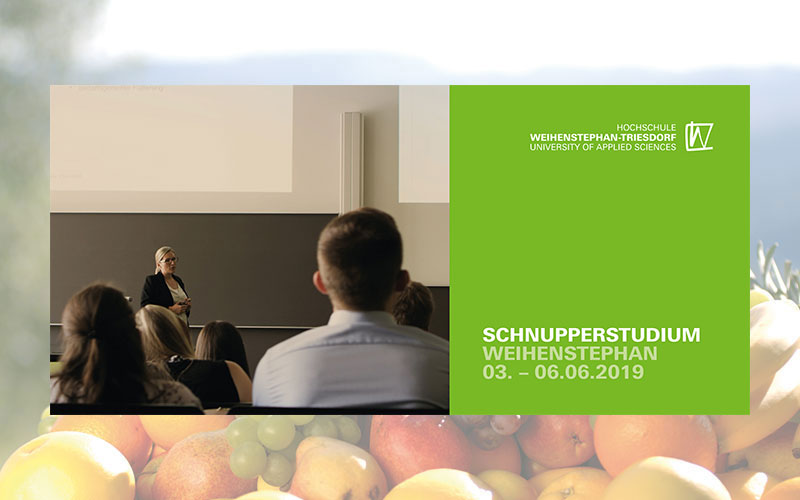 Schnupperstudium an der Hochschule Weihenstephan-Triesdorf, 3. bis 6. Juni