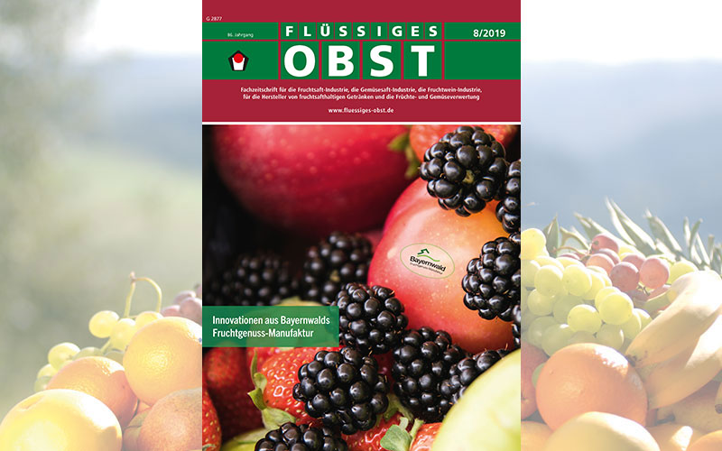 Die Ausgabe 8/2019 von FLÜSSIGES OBST ist online!