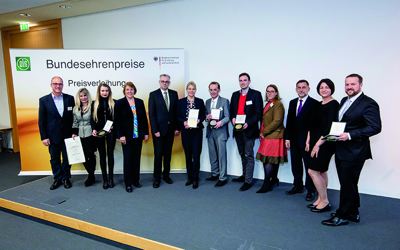 Bundesehrenpreise für Fruchtgetränke und Spirituosen verliehen