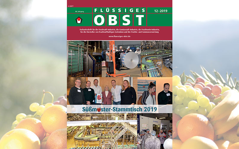 Die Ausgabe 12-2019 von FLÜSSIGES OBST ist online!