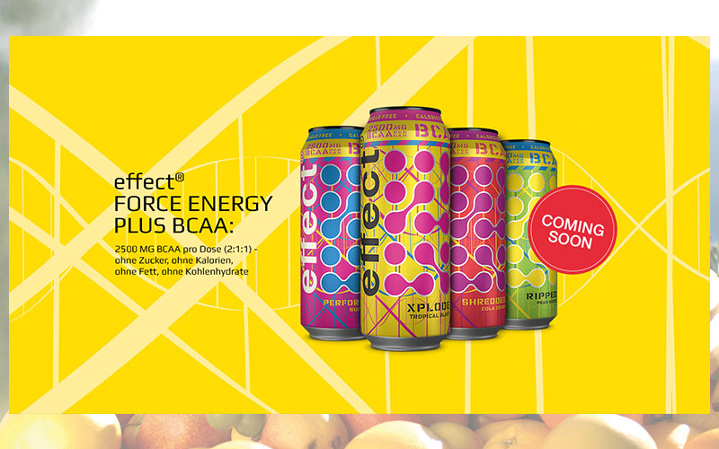 effect® bringt BCAA-Reihe “FORCE ENERGY” auf den Markt