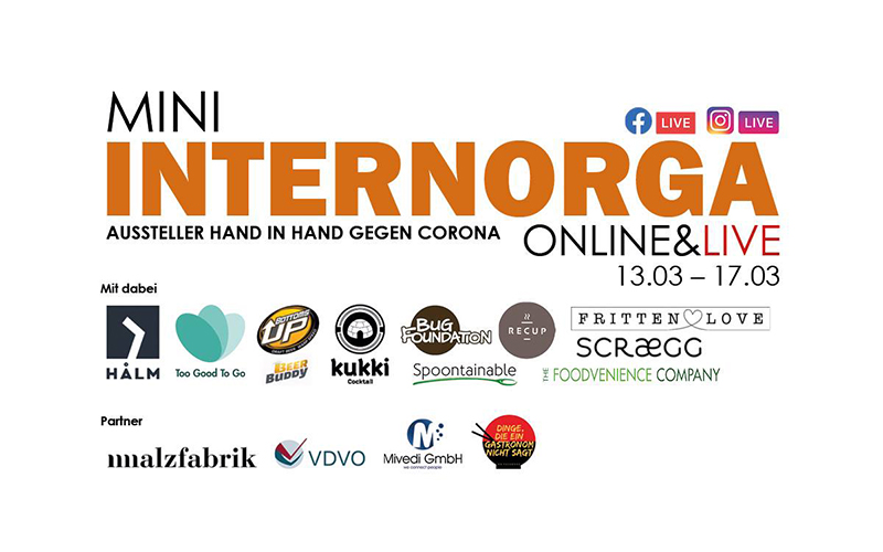Berliner Unternehmen HALM und kukki Cocktail organisieren mit Partnern alternative Internorga – als Online-Version