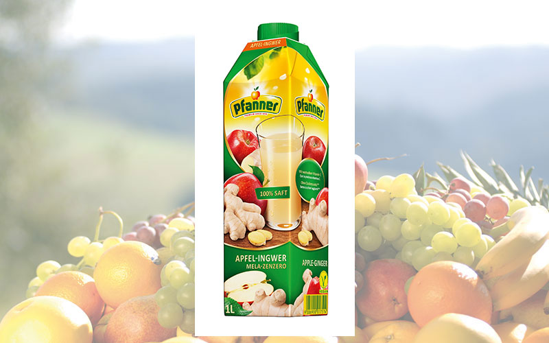 Produktneuheit: Pfanner Apfel-Ingwer