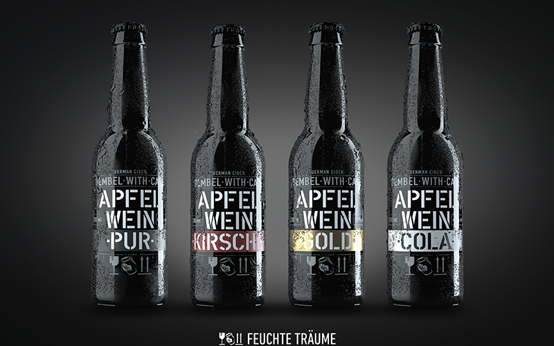 Apfelwein kommt für die Gastronomie in die Schwarzglasflasche