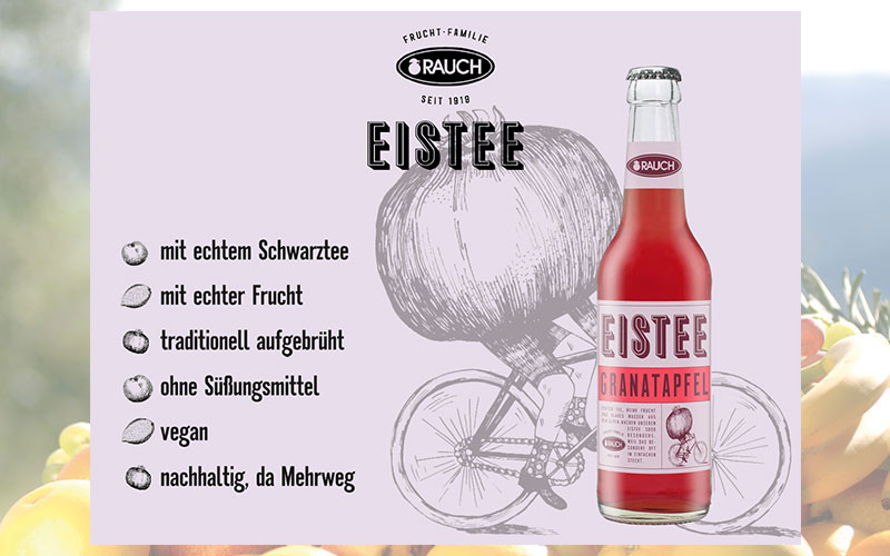 Einfach besonders: Rauch Eistee Granatapfel