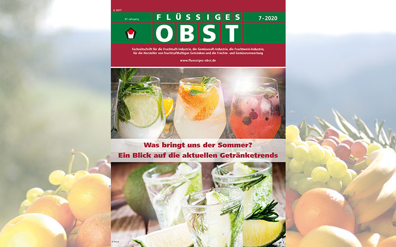 Die Ausgabe 7-2020 von FLÜSSIGES OBST ist online!