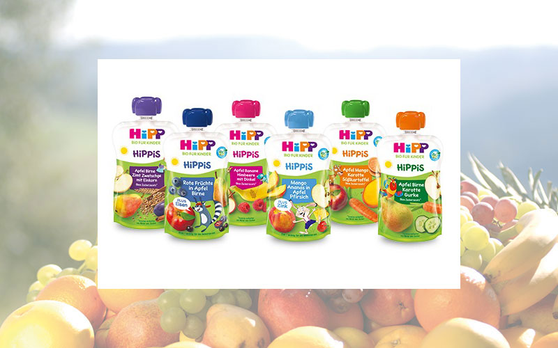 HiPP BIO FÜR KINDER mit neuen HiPPiS Quetschen