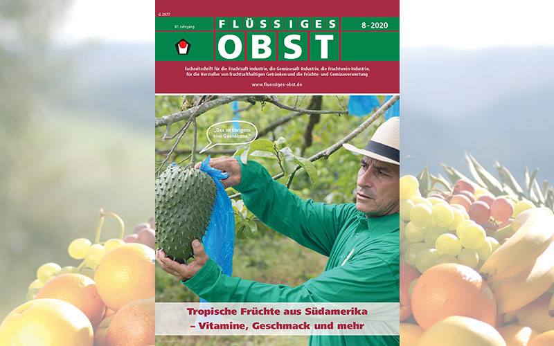 Die Ausgabe 8-2020 von FLÜSSIGES OBST ist online!