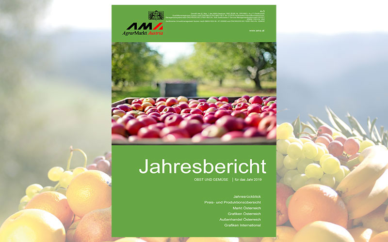 AgrarMarkt Austria veröffentlicht Jahresbericht Obst und Gemüse für das Jahr 2019