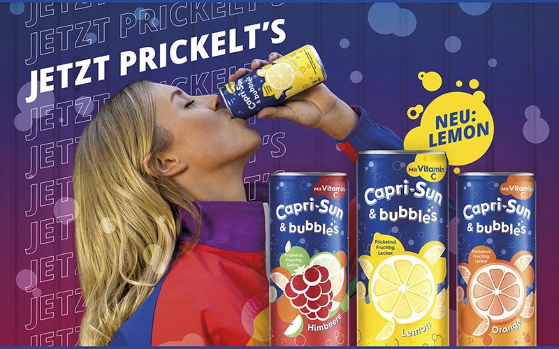 Capri-Sun & Bubbles Lemon: die prickelnd-zitronige Produkteinführung zum Frühlingsbeginn