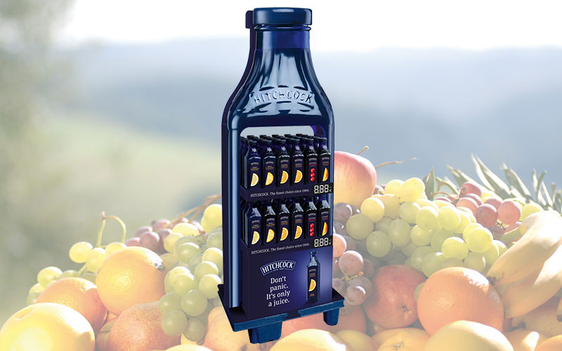 Premium-Display für Premium-Trinksäfte