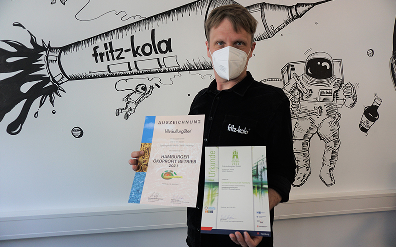Ausgezeichnet: fritz-kulturgüter ist zertifizierter UmweltPartner der Stadt Hamburg