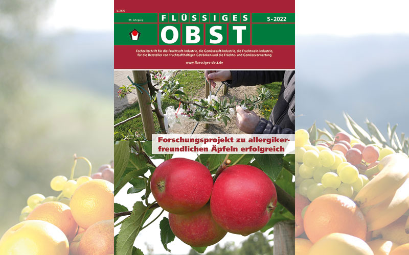 Die Ausgabe 5-2022 von FLÜSSIGES OBST ist online!
