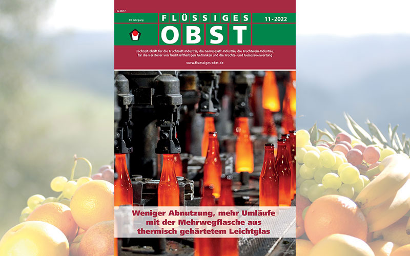 Die Ausgabe 11-2022 von FLÜSSIGES OBST ist online!