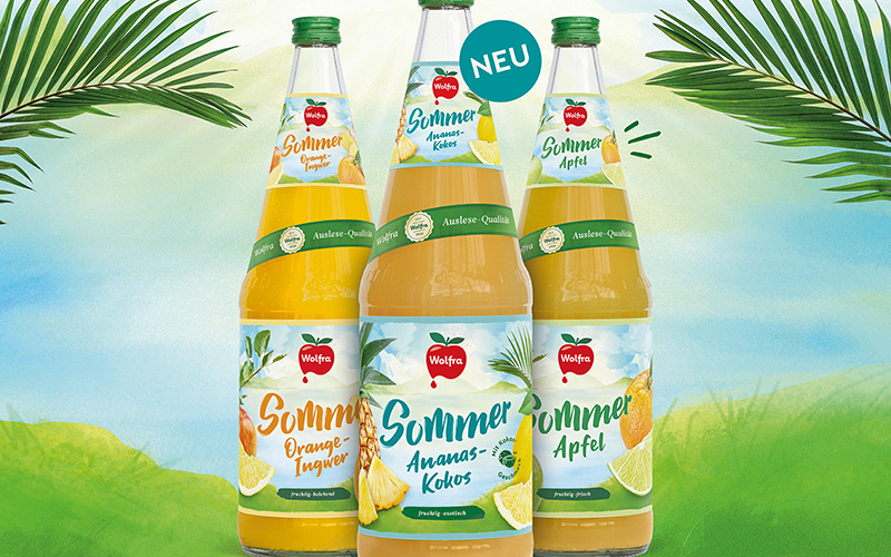 Wolfra launcht neuen Sommersaft „Sommer Ananas-Kokos“