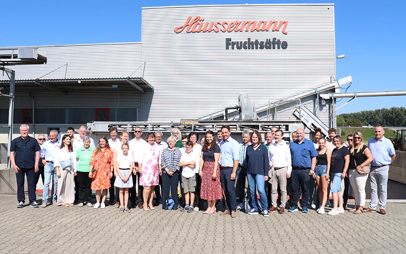 VdAW eröffnet Fruchtsaftsaison bei Firma Häussermann