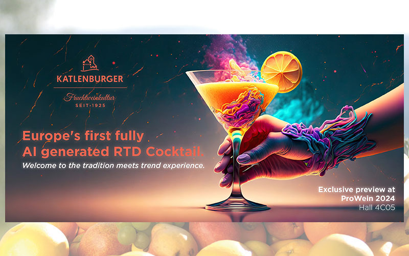 Der erste vollständig KI-generierte Ready-to-Drink Cocktail Europas – eine Innovation der KATLENBURGER Kellerei