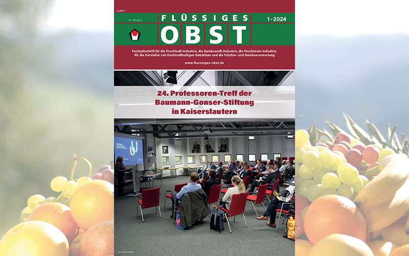Die Ausgabe 1-2024 von FLÜSSIGES OBST ist online!