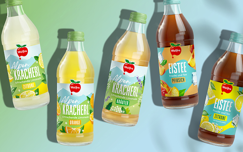 Neuprodukte von Wolfra bringen den Sommer ins Getränkeregal und in die Gastronomie