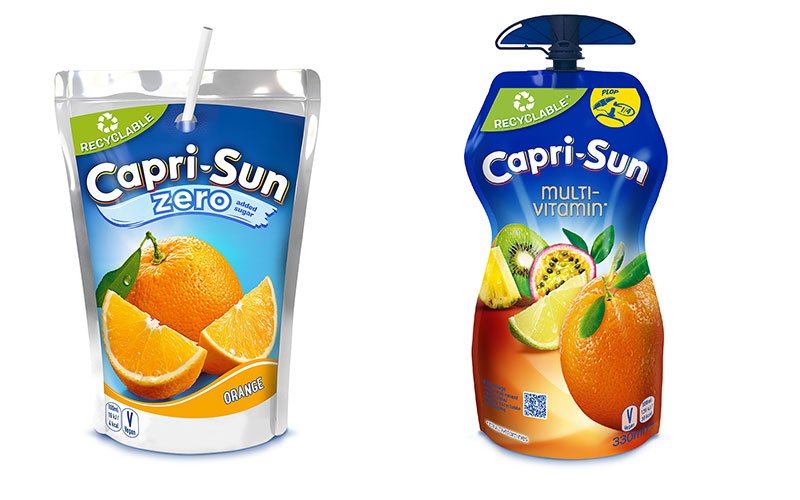 Capri-Sun bringt den ersten recycelbaren Trinkbeutel in Großbritannien auf den Markt