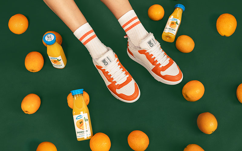 innocent und VLACE launchen exklusiven Winter-Sneaker aus Orangenresten