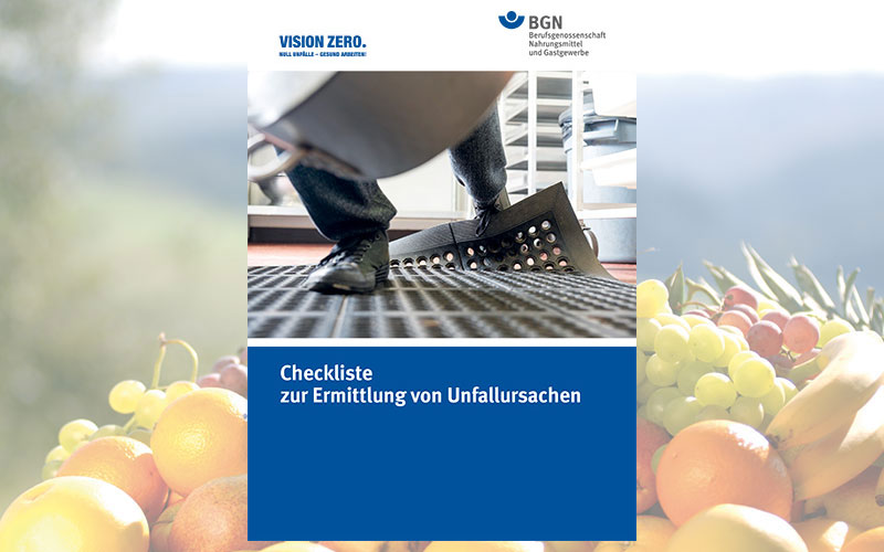 BGN-Sicherheitstipp: Checkliste Unfallanalyse