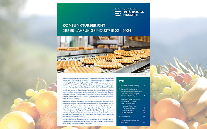 Konjunkturbericht 02|2024: Keine Wachstumsimpulse zur Mitte des Jahres bei deutschen Lebensmittelherstellern