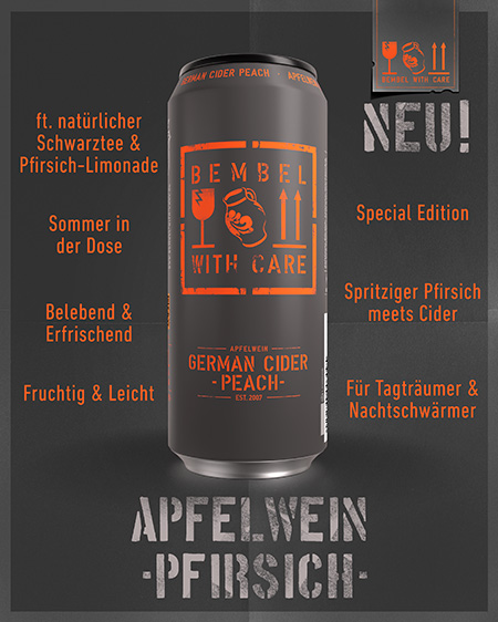 Neues Produkt: Apfelwein mit Pfirsich-Twist für erfrischende Momente