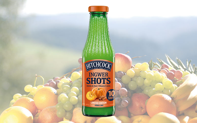 Saison-Highlight: HITCHCOCK Ingwer-Shot Kürbis-Zimt