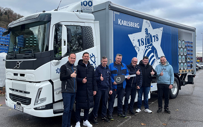Karlsberg Direkt: Nachhaltige Getränkelieferung mit Elektro-LKW