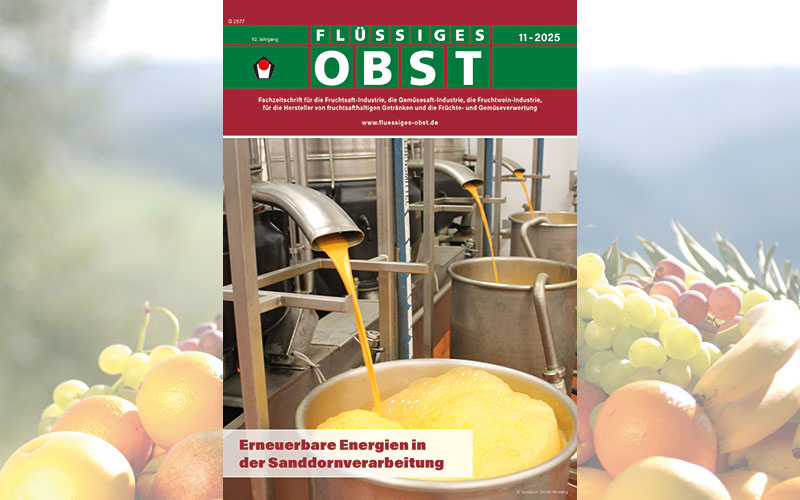 Die Ausgabe 11-2025 von FLÜSSIGES OBST ist online!