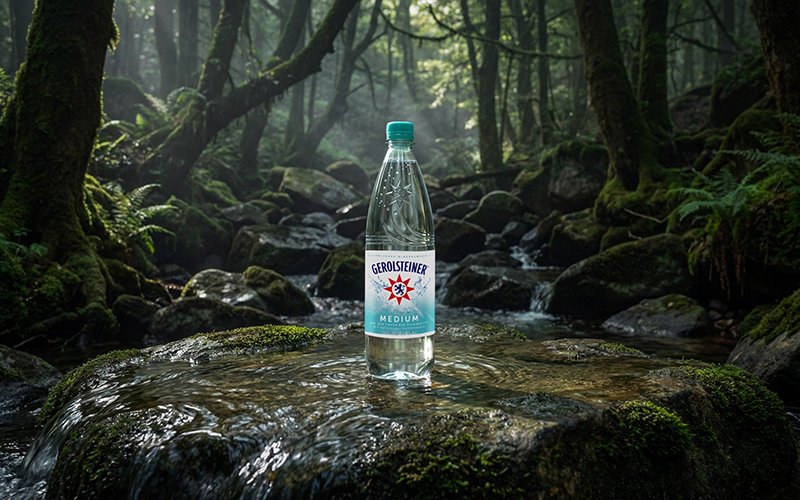 Neue PET-Mehrwegflasche von Gerolsteiner