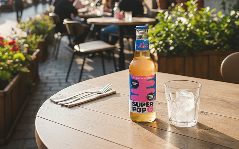 SUPER POP bringt Ballaststoff-Limonade jetzt auch in die Gastronomie