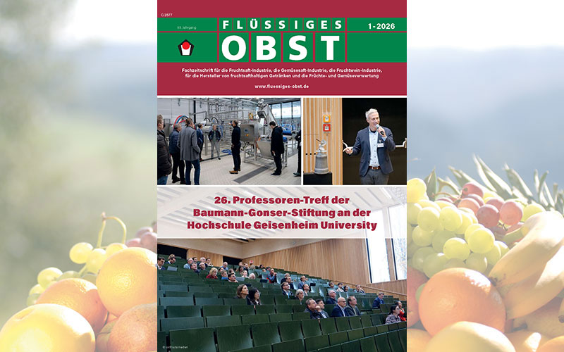 Die Ausgabe 1-2026 von FLÜSSIGES OBST ist online!