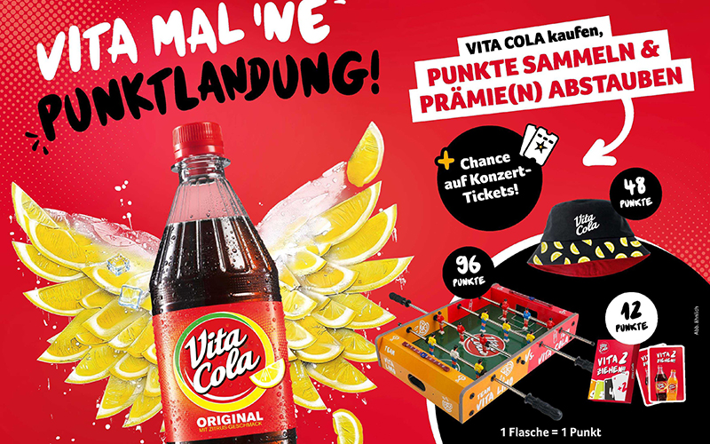VITA COLA belohnt Markentreue mit sommerlichen Prämien
