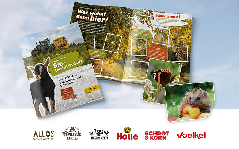 Sticker Sammelheft „Abenteuer Bio-Landwirtschaft“ – Ein Heft, das nicht nur Wissen wachsen lässt