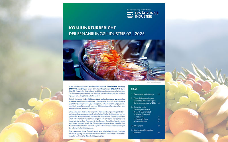 Ernährungsindustrie unter Druck: Konjunktur bleibt schwach