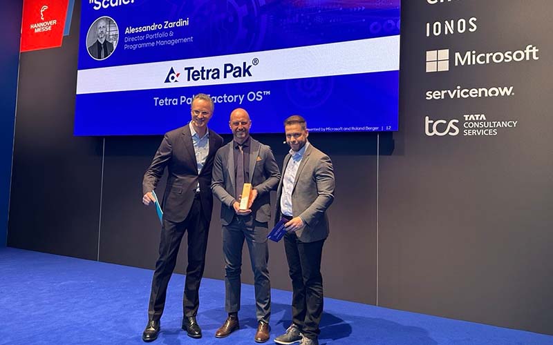 Tetra Pak® Factory OS™ gewinnt MIMA 2026 Scale! Award für kosteneffizientes Wachstum in der Lebensmittel- und Getränkeproduktion