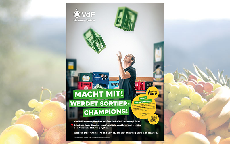 VdF startet Informationskampagne für korrektes Sortieren im Mehrweg-System