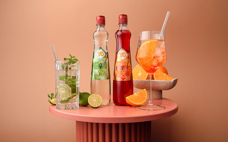 Bar‑Klassiker neu gedacht: YO Sirup bringt beliebte Cocktails Bitter Aperitif und Mojito als Cocktailsirup ins Glas