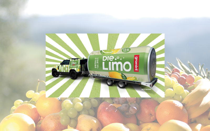 Die Limo von granini geht auf Community-Roadshow: Echte Früchte für echte Gefühle