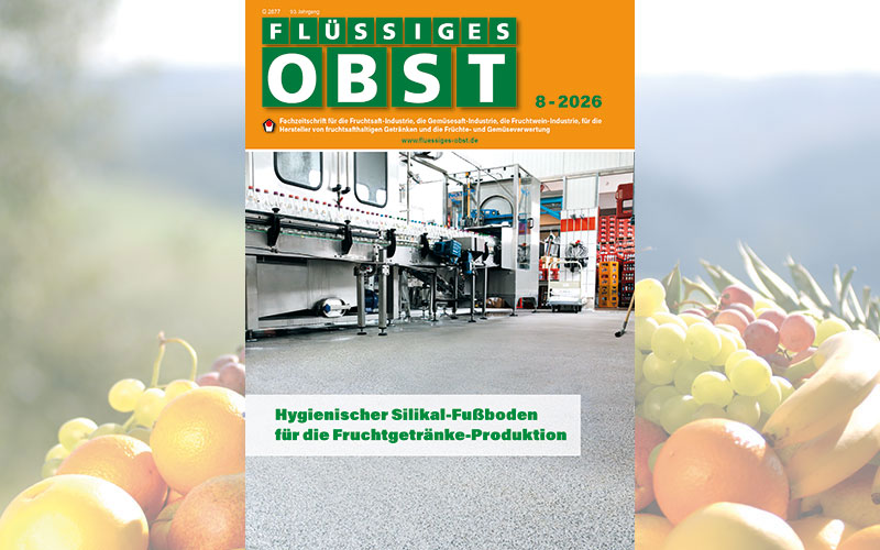 Die Ausgabe 8-2026 von FLÜSSIGES OBST ist online!